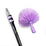 Win! Cobweb Duster with Extension Pole - Dust & spider web remover multipurpose cleaning brush ...