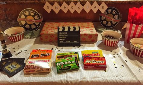 Movie Theater Party Snacks | Theatre party, Movie theater party, Fun party themes