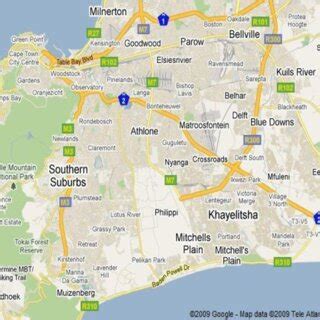 1: Map showing Gugulethu and Mfuleni locations within Cape Town Source:... | Download Scientific ...