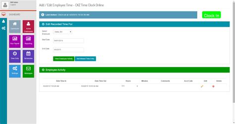 CKZ Time Clock Online - Online Employee Management