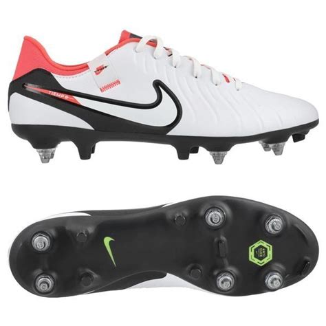 Nike Tiempo Legend 10 Academy SG-PRO Anti-Clog Ready - White/Black/Bright Crimson