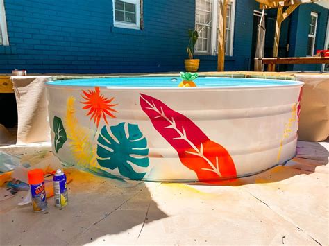 How to Paint Your Stock Tank Pool with Plasti Dip in 2021 | Stock tank pool, Stock tank pool diy ...
