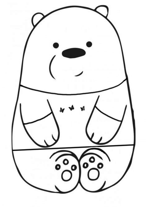 a black and white drawing of a bear