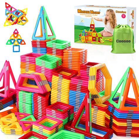 Upgraded Magnetic Blocks 138PCS Magnetic Building Tiles STEM Toys for – Soyeeglobal