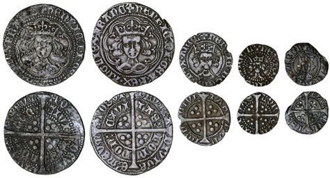 1073 - Lancastrians (5), including: Henry V (1413-1422), Class C, Groat...