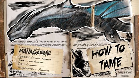 Ark Survival Evolved How To Tame Managarmr - YouTube