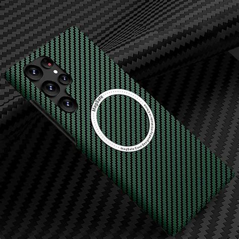 Carbon Fiber Case for Samsung S23 Ultra Compatible with Magsafe, Galaxy ...