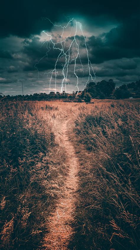 Thunderstorm, nature, rain, background, ios, android, apple, HD phone wallpaper | Peakpx