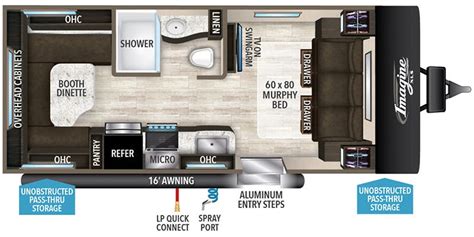 2019 Grand Design Imagine XLS 19RLE Travel Trailer Specs