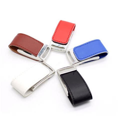 Keychain Leather Case USB Flash Drive - Green Tec - Promotional Items ...