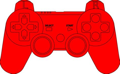 Ps3 Controller Red Clip Art at Clker.com - vector clip art online ...