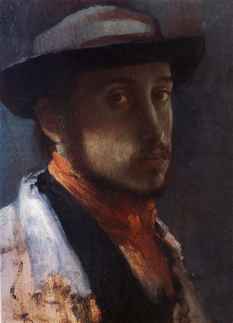 Self Portrait in a Soft Hat - Edgar Degas - WikiArt.org - encyclopedia ...