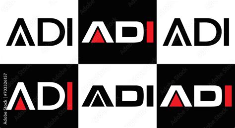 ADI logo. ADI set , A D I design. White ADI letter. ADI, A D I letter ...