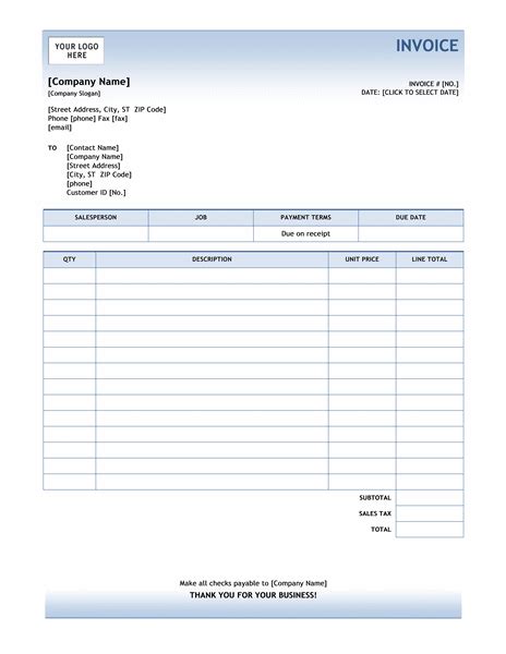 Office 365 invoice template - capitalpole