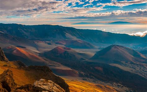 mountain, Volcano, Clouds, Maui, Hawaii, Nature, Landscape Wallpapers ...