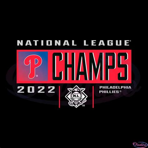 Philadelphia Phillies National League Champs 2022 Logo Svg