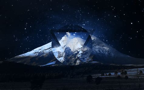 Mountains, triangle, nature HD wallpaper | Wallpaper Flare