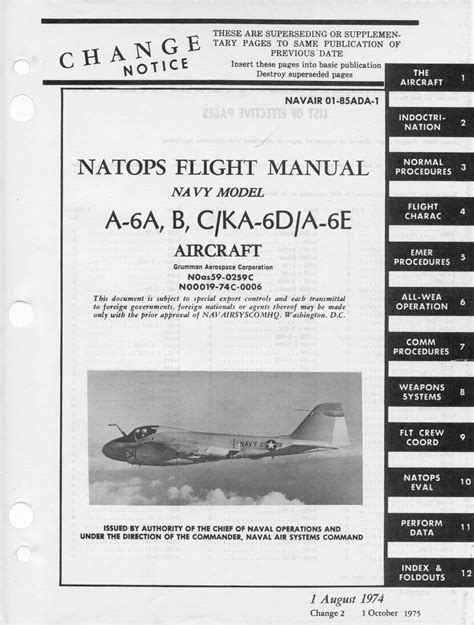 GRUMMAN A-6 INTRUDER - Flight Manuals