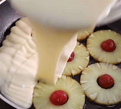 No-Bake Pineapple and Cherry Cake Recipe