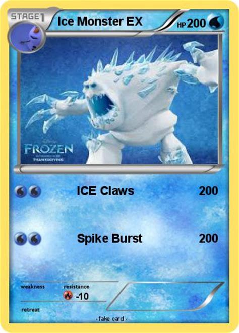 Pokémon Ice Monster EX - ICE Claws - My Pokemon Card