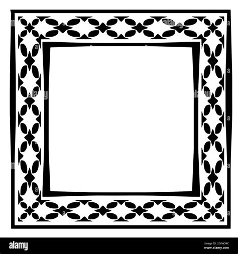 Decorative line art frames for design template. Elegant element for design in Eastern style ...