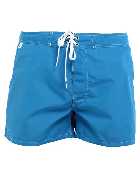 Sundek Swim Trunks In Azure | ModeSens