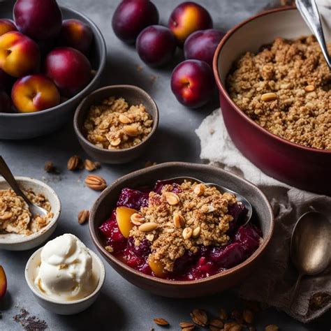 Plum Crumble – Vegan Recipes | Plant-Based Desserts – VeganClue