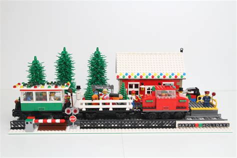 MOC: Christmas Train and Winter Station - LEGO Train Tech - Eurobricks Forums