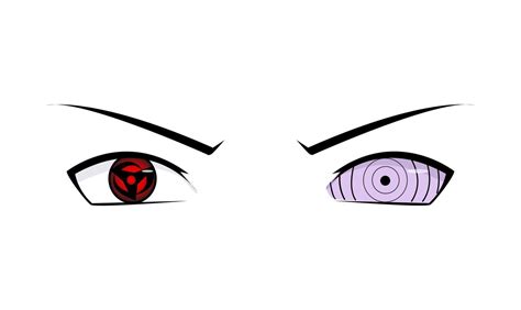 illustration vector graphic of Uchiha Obito Sharingan and Rinnegan Eyes 11772226 Vector Art at ...