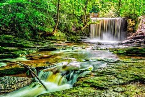 Valley Waterfall Photograph by Adrian Evans