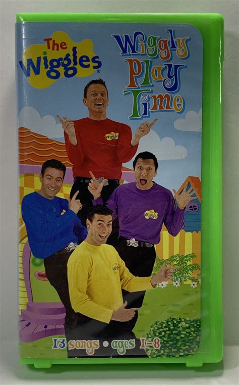 The Wiggles Clamshell Vhs Lot Of 3 Wiggly Play Time Wiggly Christmas ...