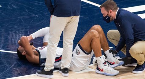 Jalen Suggs injury: Gonzaga's star guard hurts ankle, returns - Sports ...