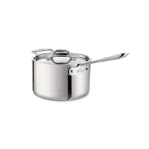 All-Clad d3 Stainless Steel 4-qt. Saucepan with Lid + Reviews | Crate & Barrel Canada