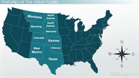 Map Of The Great Plains States - Map Of Wake