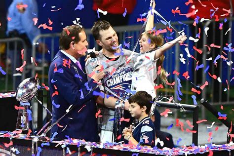 Super Bowl 2019: Tom Brady's Kids Join Him on Podium After Win