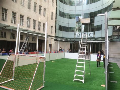 Mini Soccer Arena at the BBC from ITSA Goal post UK - ITSAGoal.net