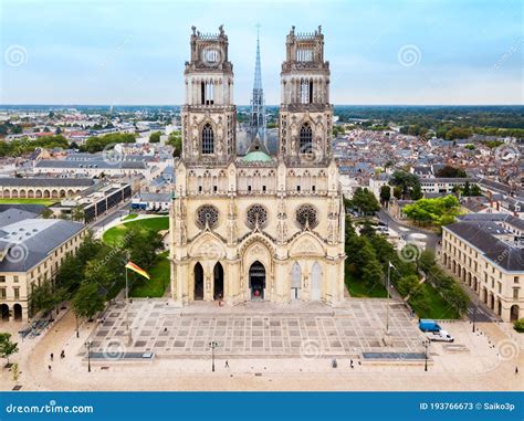 Orleans Cathedral Sainte Croix, France Stock Image - Image of cathedral ...