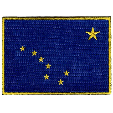 ALASKA STATE Flag PATCH Iron-on Embroidered Applique Top Quality - Etsy