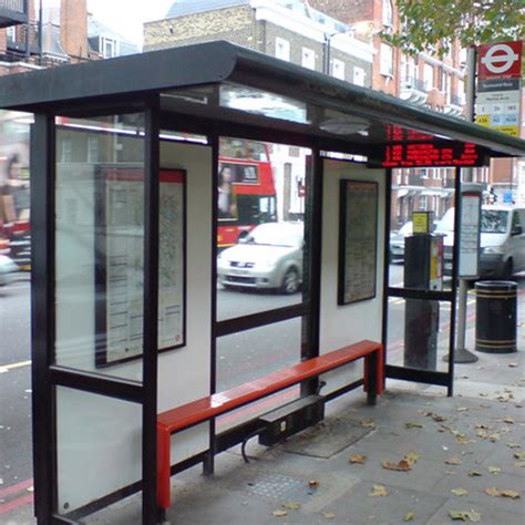 Popular Solar Powered Metal Bus Stop Shelter with Waiting Bench - China ...