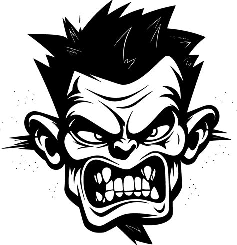 Zombie, Black and White Vector illustration 27461685 Vector Art at Vecteezy