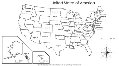 United State Map And Capitals Save United States Map Printable With ...