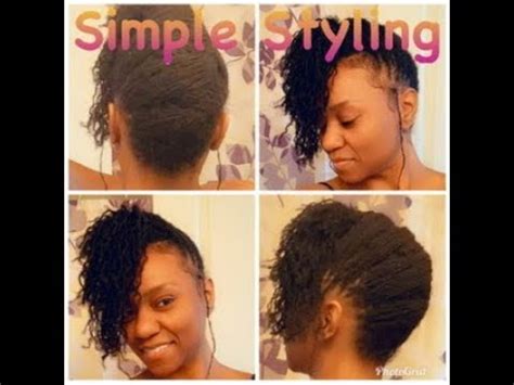 SISTERLOCKS | Simple Styling | QUICK UPDO - YouTube