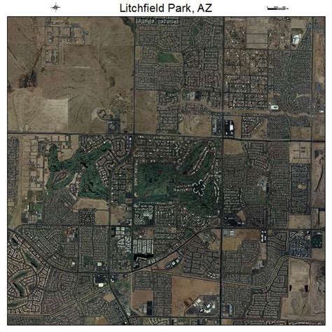 Aerial Photography Map of Litchfield Park, AZ Arizona