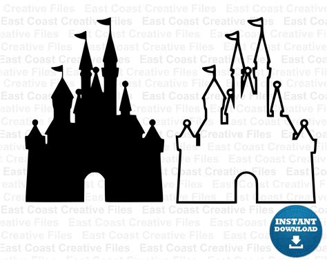 Disney Castle Outline Picture