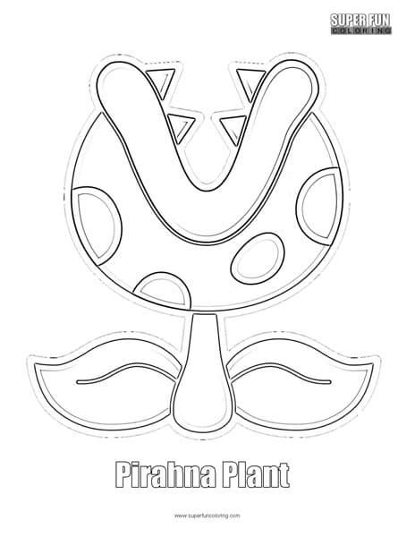 Super Mario Piranha Plant Coloring Pages