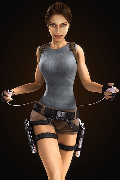 Fotos Tomb Raider Anniversary Lara Croft 3D-Grafik junge Frauen