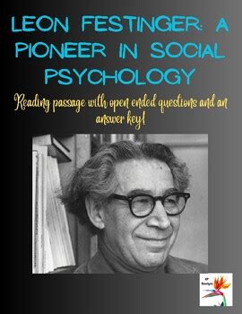 Leon Festinger: A Pioneer in Social Psychology | Biography, Questions ...