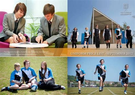 UNIFORM PRICE LIST - SEPTEMBER 2012 - Folkestone Academy