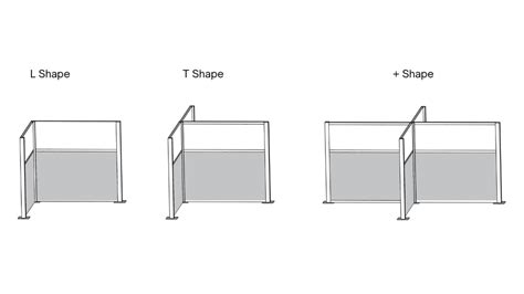 Modular Office Cubicles & Workstation Screen Dividers - Portable Partitions