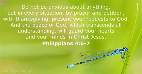 Philippians 4:6-7 - Bible verse - DailyVerses.net